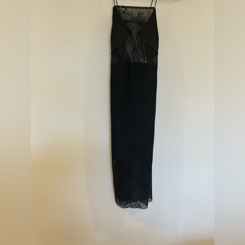 Lulus Black cutout lace dress size s